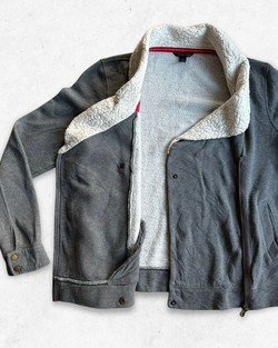 Sudadera Sherpa Tommy Hilfiger Mujer Gris M