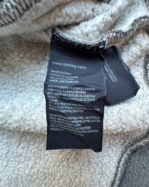 Sudadera Sherpa Tommy Hilfiger Mujer Gris M