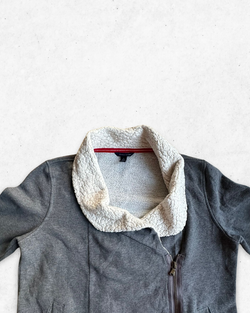 Sudadera Sherpa Tommy Hilfiger Mujer Gris M