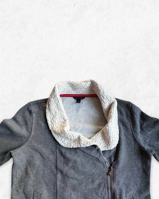 Sudadera Sherpa Tommy Hilfiger Mujer Gris M