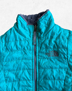 Abrigo The North Face Reversible Niños Turquesa y Gris S