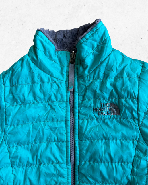 Abrigo The North Face Reversible Niños Turquesa y Gris S