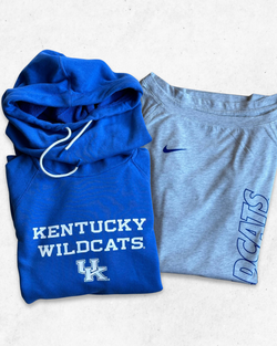 Sudadera y Camiseta Nike Kentucky Wildcats NFL Mujer Azul y Gris S - Segunda Mano